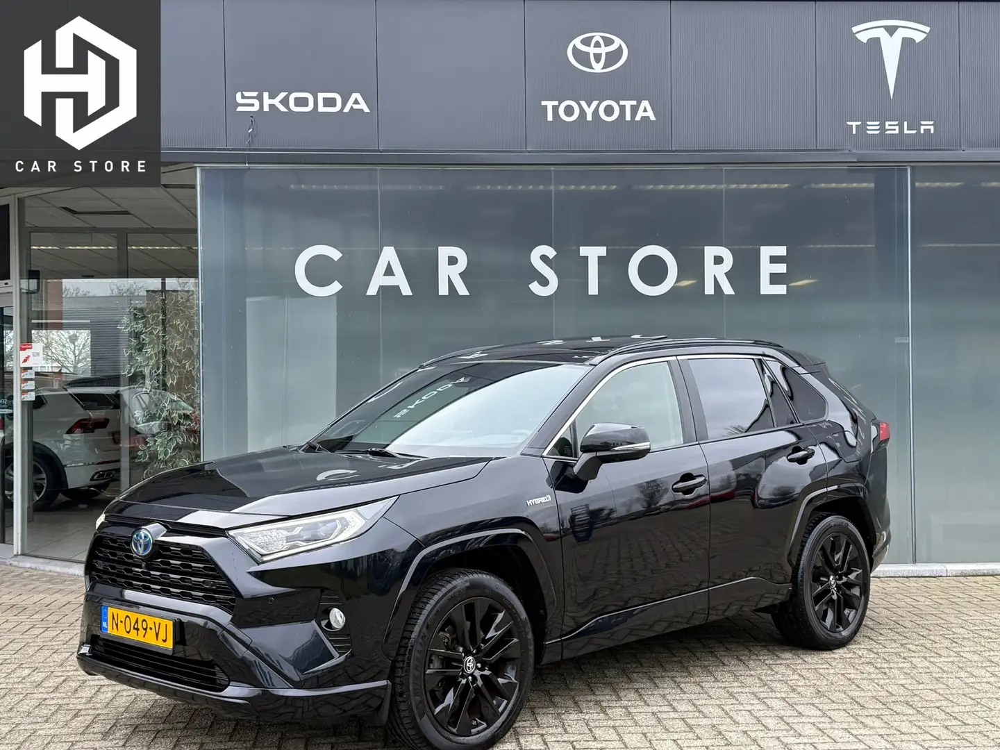 Toyota RAV 4 2.5 Hybrid AWD Black Edition Pano|Leder|JBL Schwarz - 1