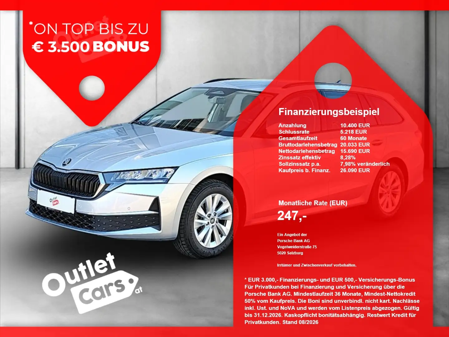 Skoda Octavia Combi 1.5 TSI Selection AHK+LED+NAVI+RFK Silber - 1