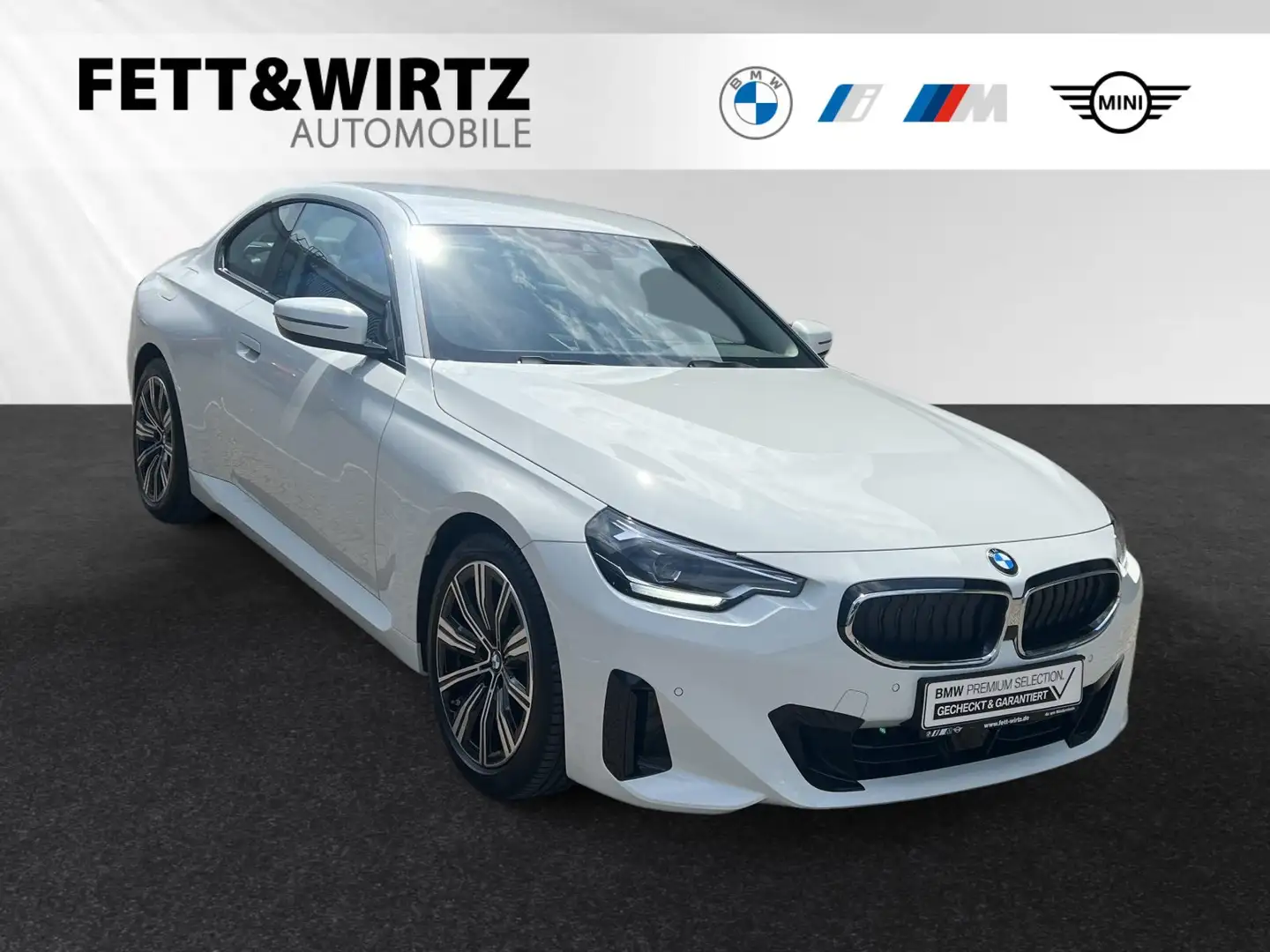 BMW 218 i Coupé Aut.|18"LMR|LiveCockpit+|DAB Bianco - 1