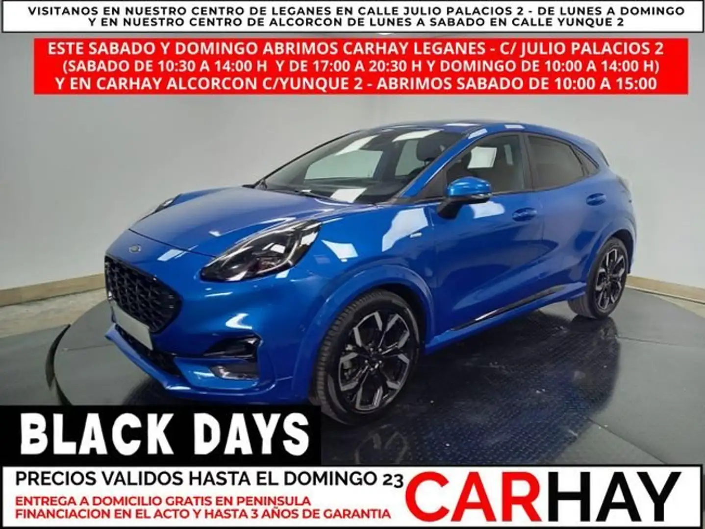 Ford Puma ST LINE X 1.0 ECOBOOST MHEV 125 CV Blauw - 1