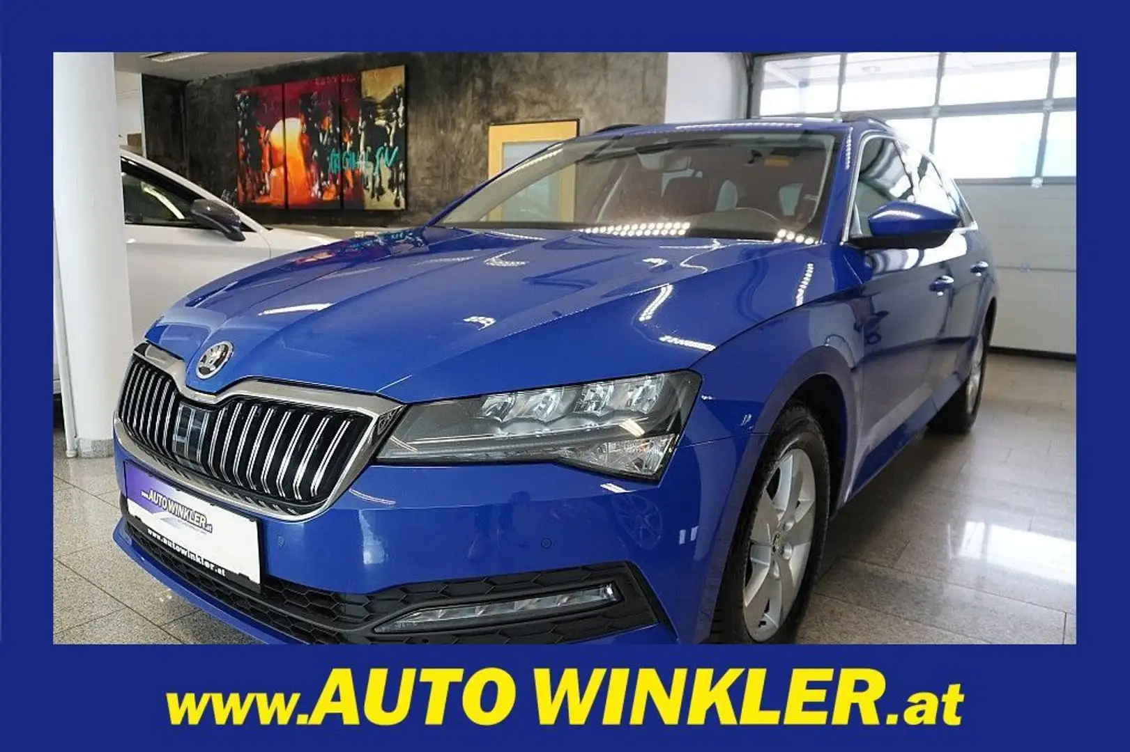 Skoda Superb Kombi 2,0 TDI DSG LED/SHZ/PDC Blau - 1