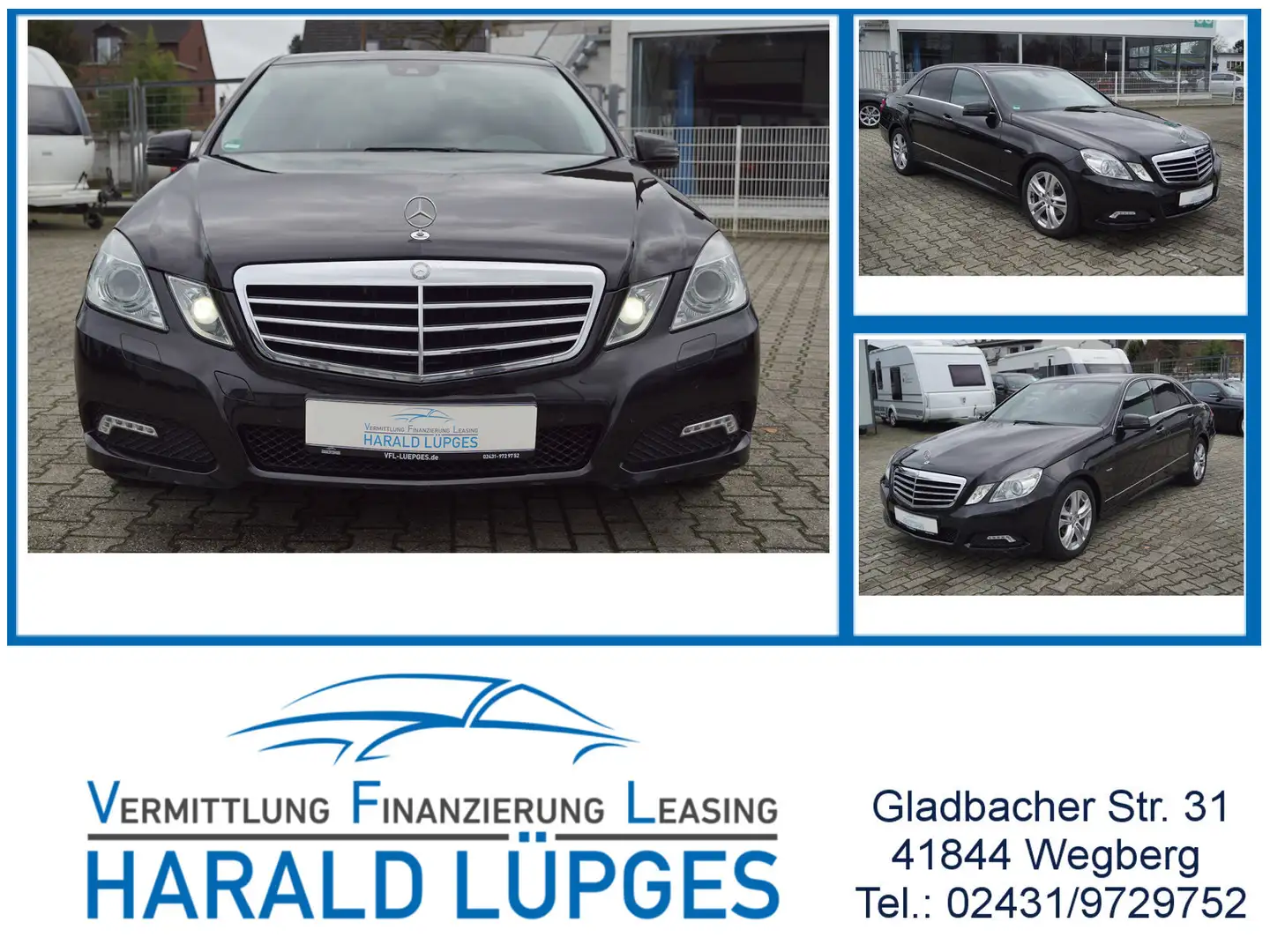 Mercedes-Benz E 220 CDI, Avantgarde, Automatik, Leder, Navi Schwarz - 1