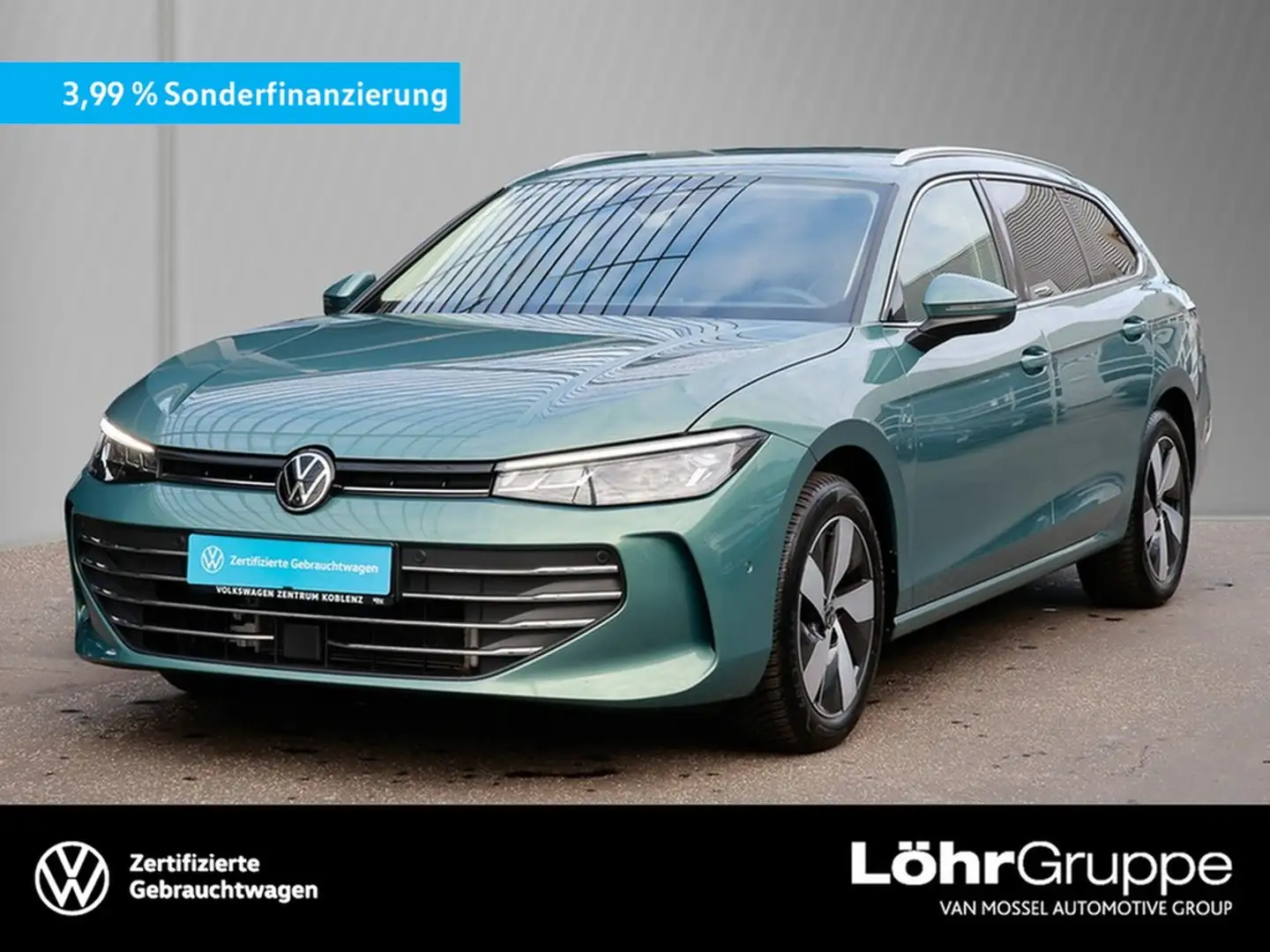 Volkswagen Passat Variant 1.5eTSI DSG Business Navi/AHK/RFK Grün - 1