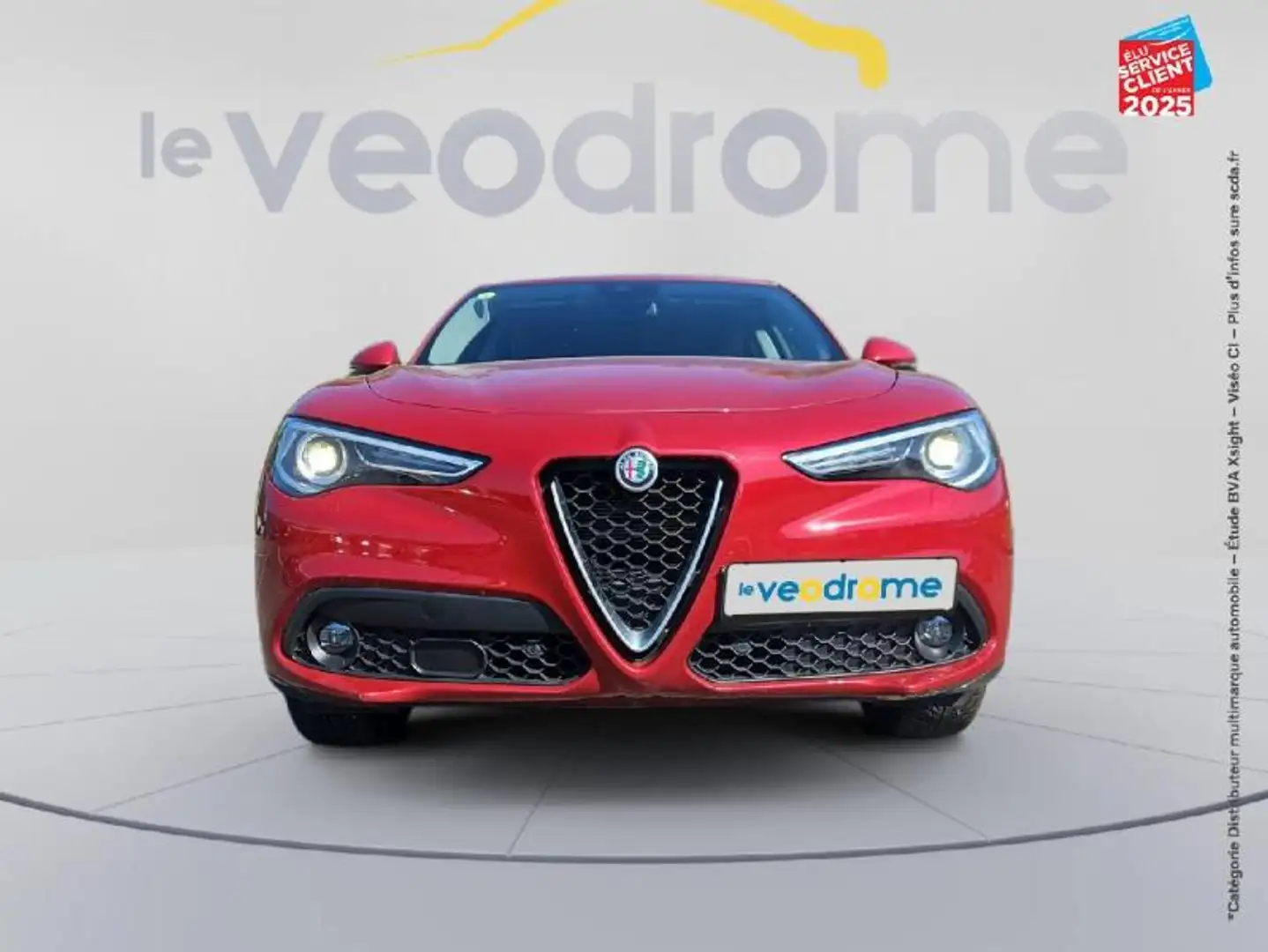 Alfa Romeo Stelvio 2.2 Diesel 210ch Ti Q4 AT8 MY21 Rouge - 2