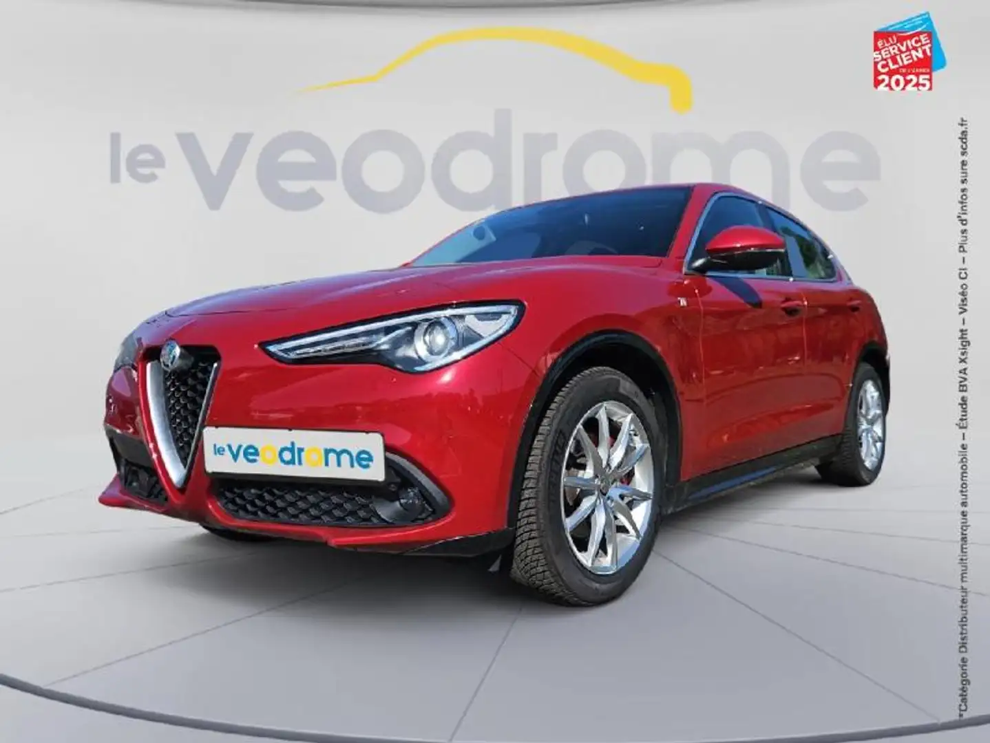 Alfa Romeo Stelvio 2.2 Diesel 210ch Ti Q4 AT8 MY21 Rouge - 1