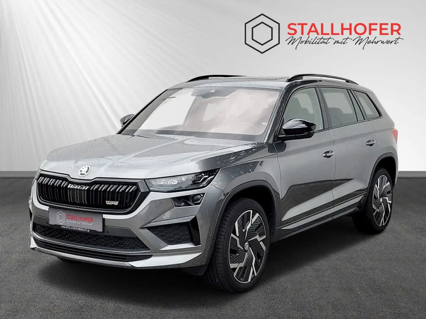 Skoda Kodiaq RS 4x4 PANO Luft.Leder AHK 7-Sitze Standh Gris - 1