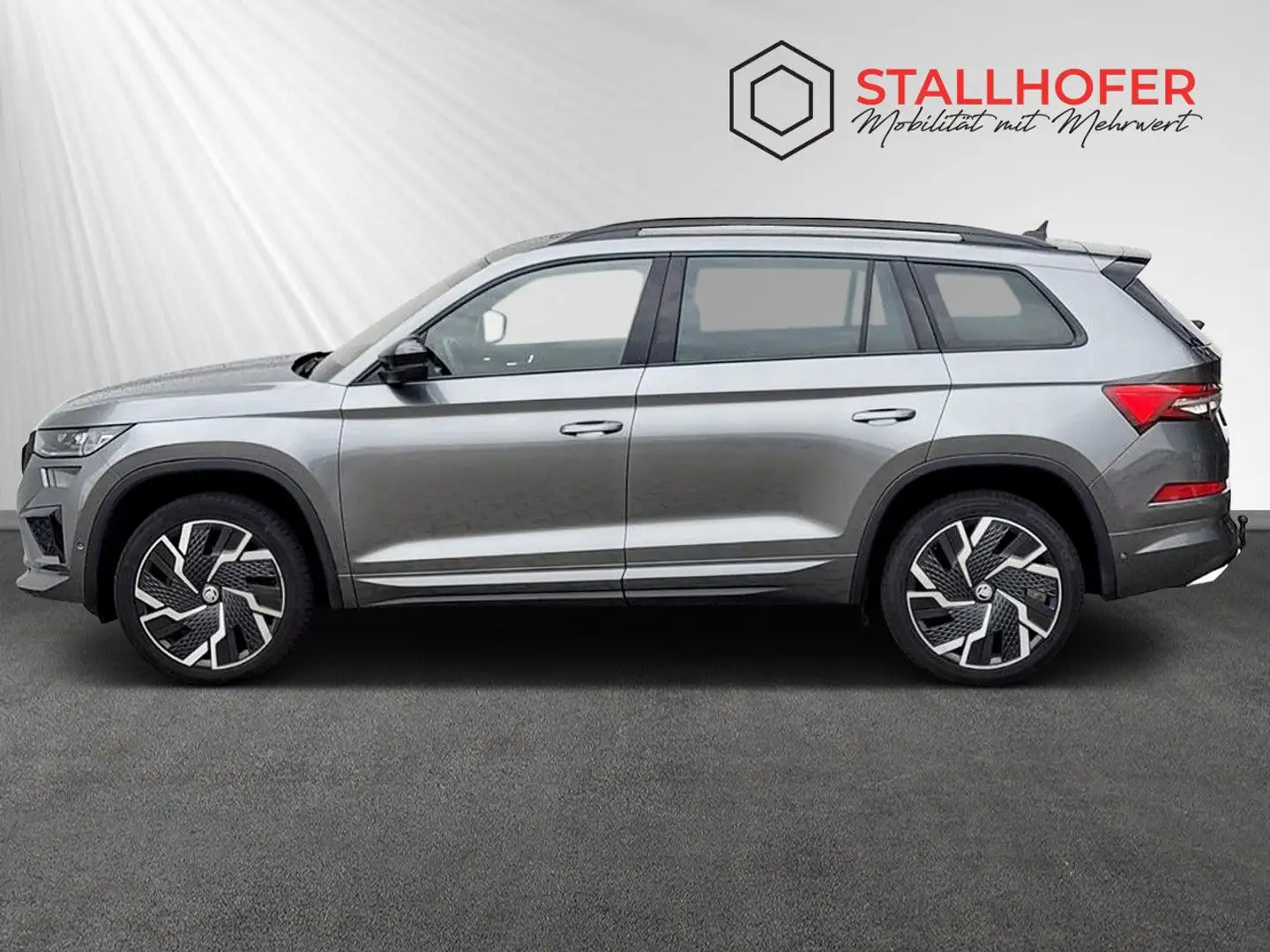 Skoda Kodiaq RS 4x4 PANO Luft.Leder AHK 7-Sitze Standh Gris - 2