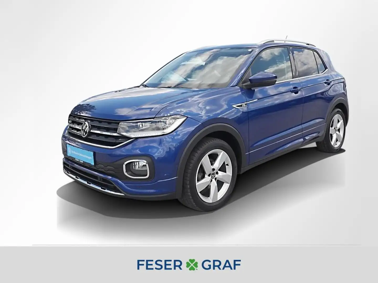 Volkswagen T-Cross 1.0 TSI Style R-Line Ext. ACC Navi RüKa Blauw - 1