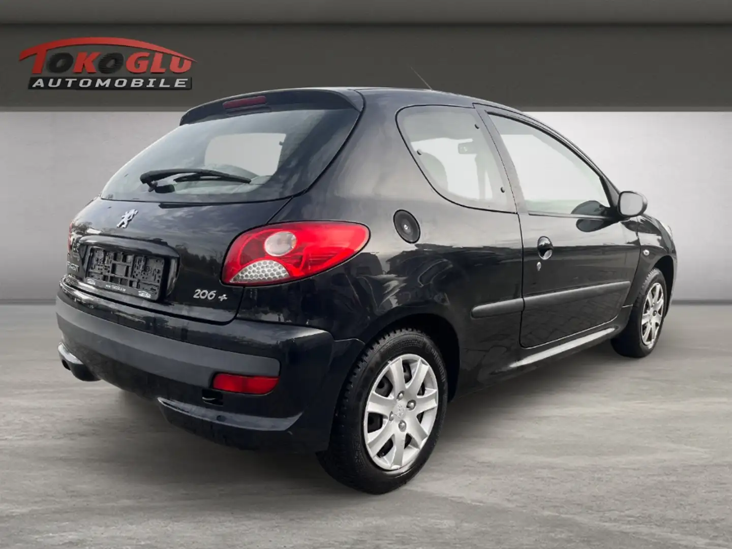 Peugeot 206 + Basis Sportsitze Klima teilb.Rücksb Multif.Lenkr Schwarz - 2