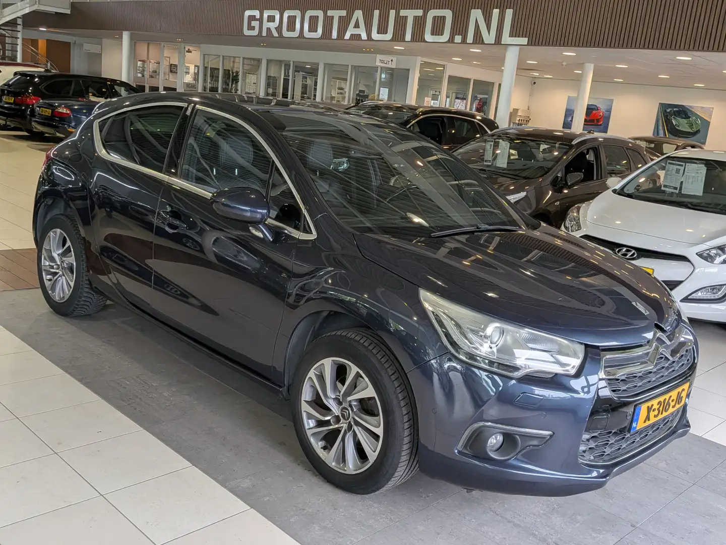 Citroen DS4 1.6 THP So Chic Automaat Airco, Cruise Control, St Blau - 1