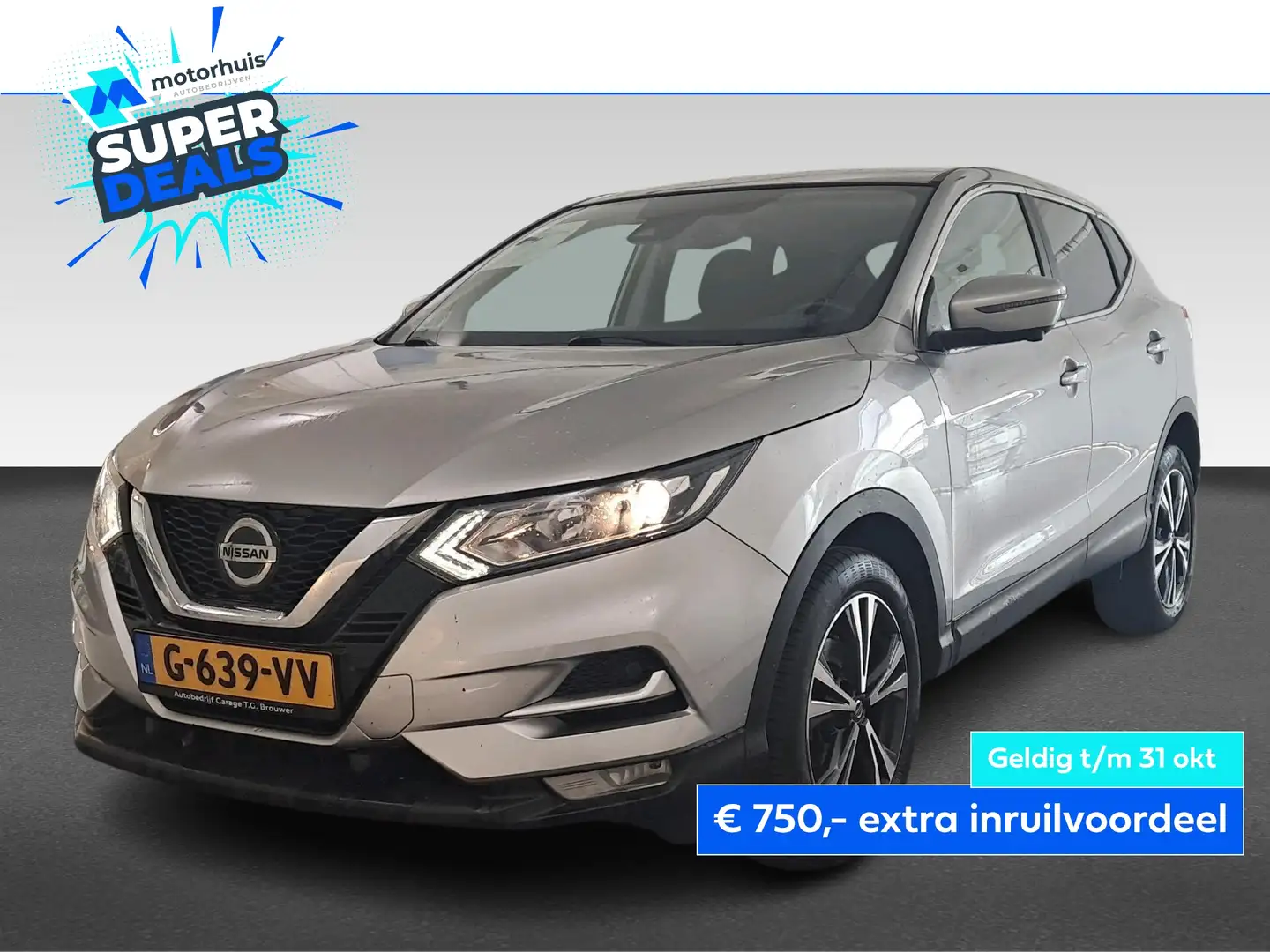 Nissan Qashqai 1.3 DIG-T 160pk DCT Gris - 1