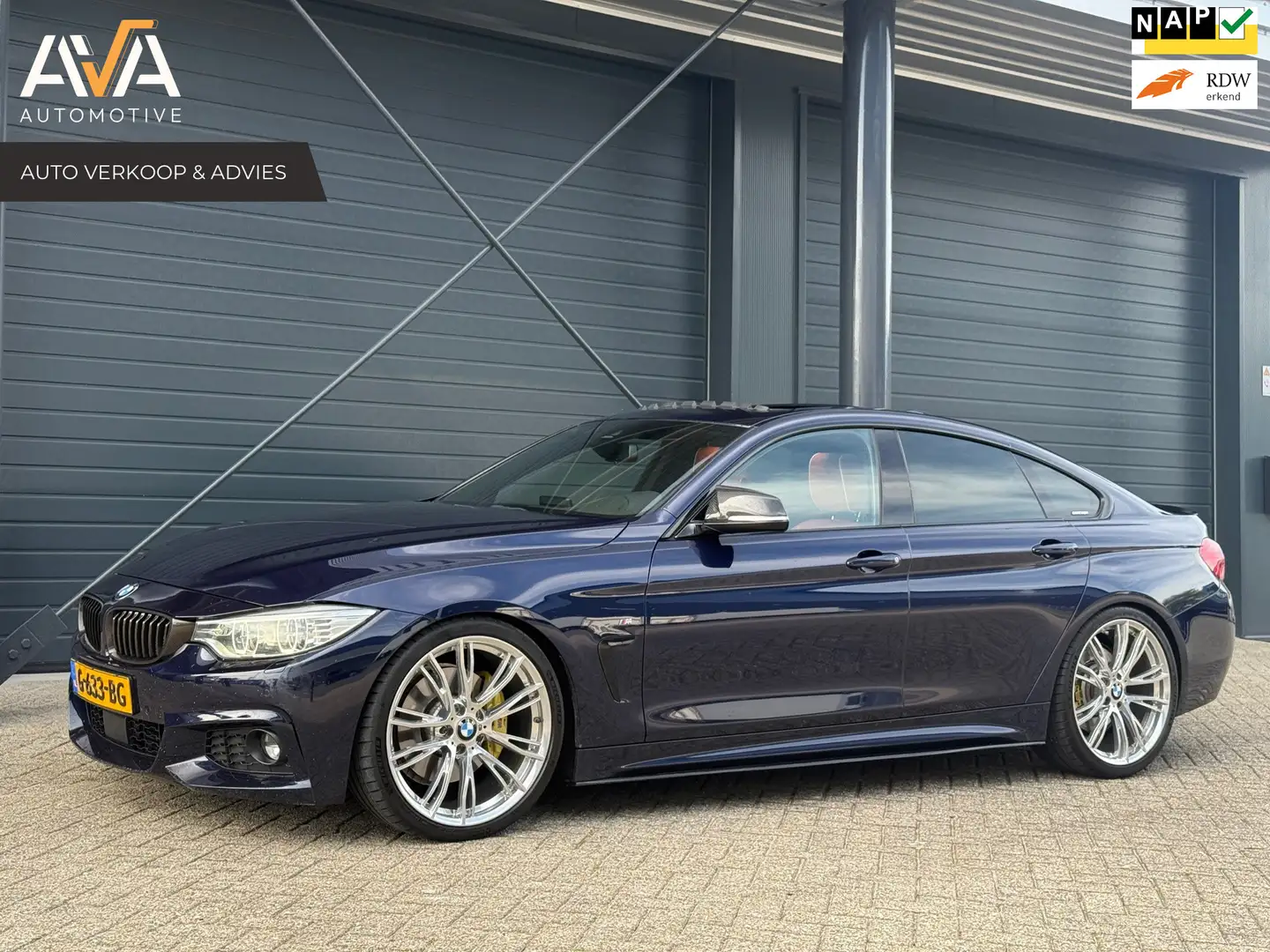 BMW 435 4-serie Gran Coupé 435d xDrive High Executive, M s Blauw - 1