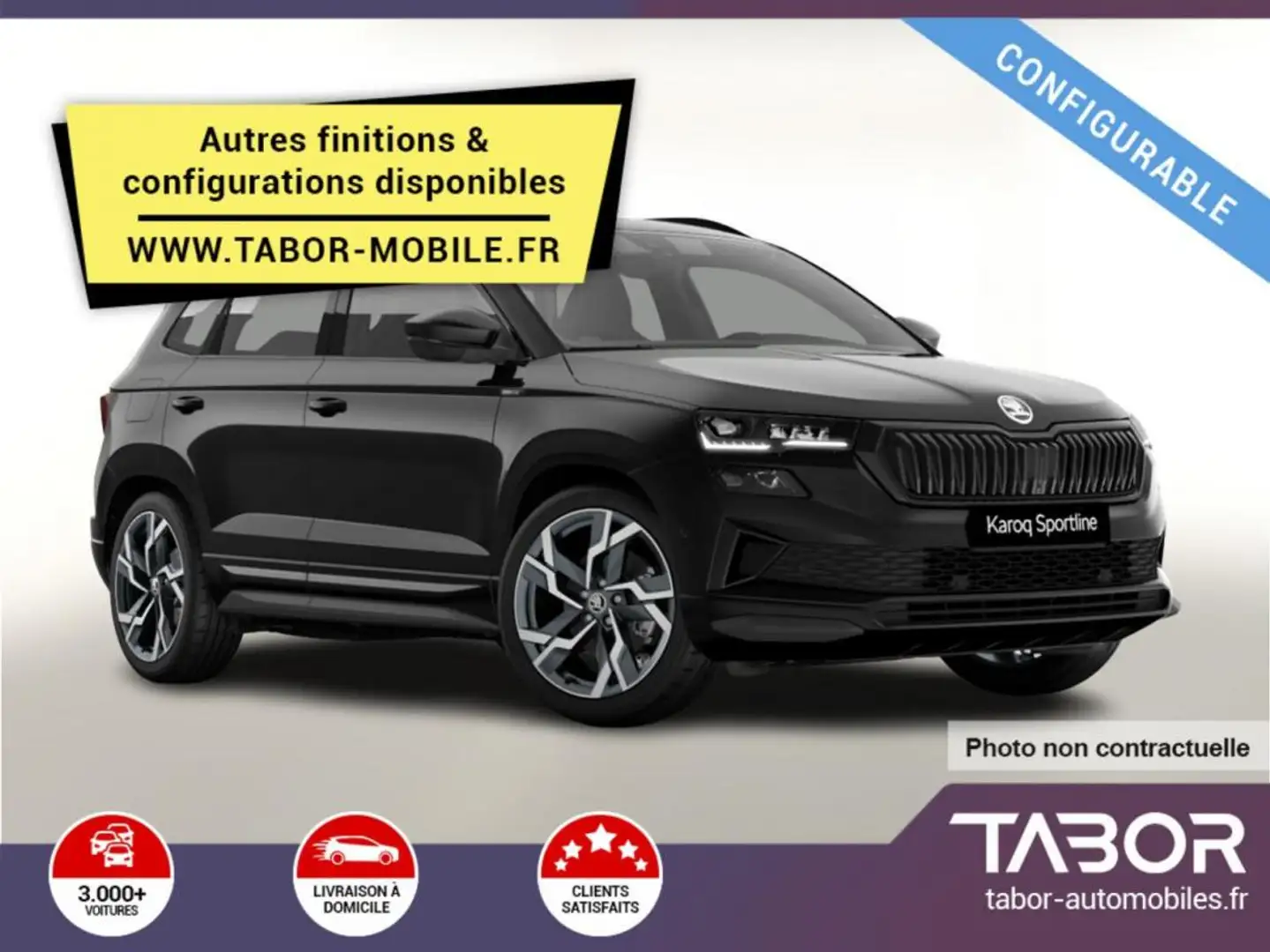 Skoda Karoq 1.5 TSI 150 DSG Sportl Matrix GPS Gris - 1
