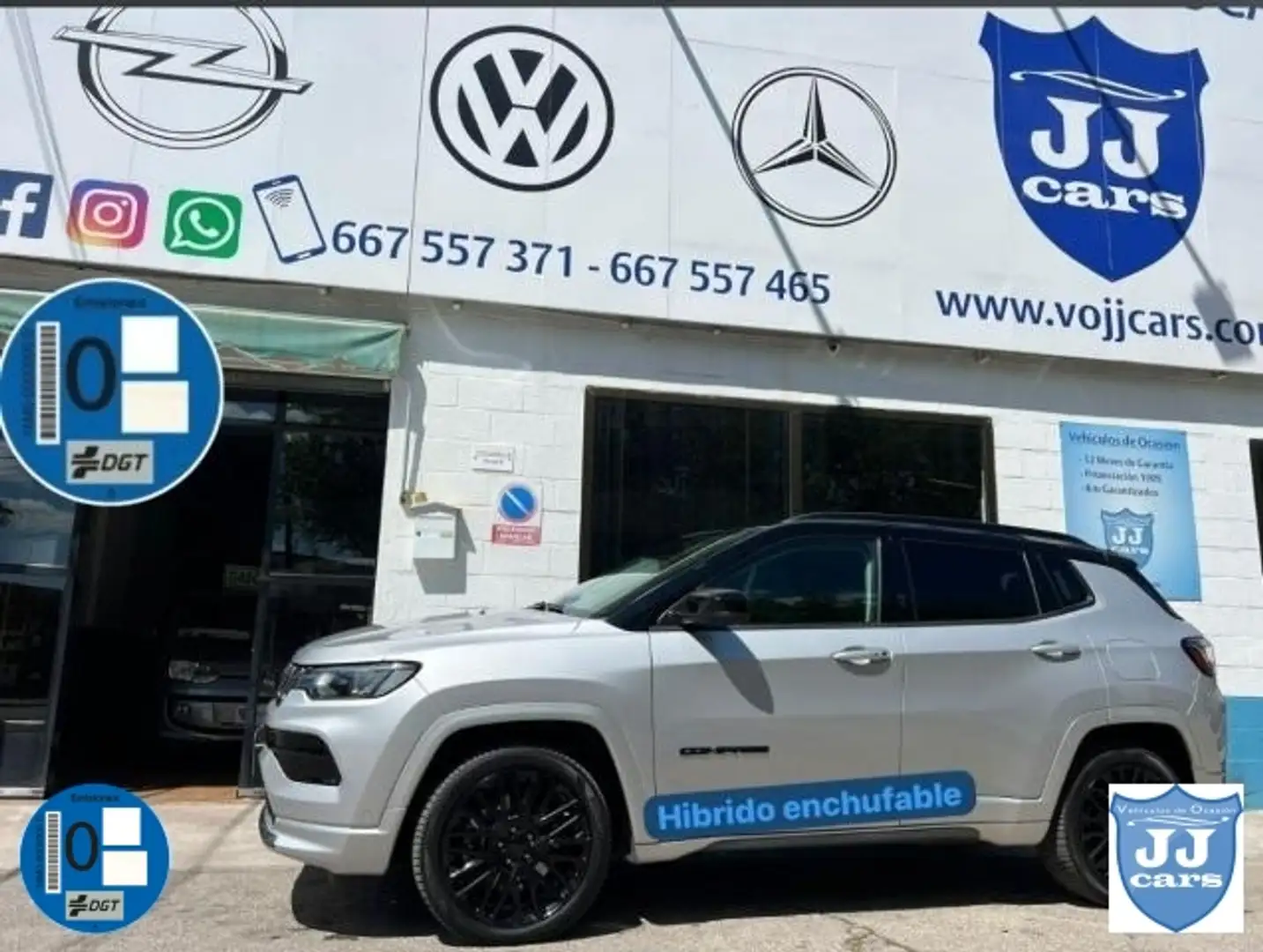 Jeep Compass Trailhawk 4xe 1.3 PHEV 176 kW (240 CV) AWD Grijs - 1