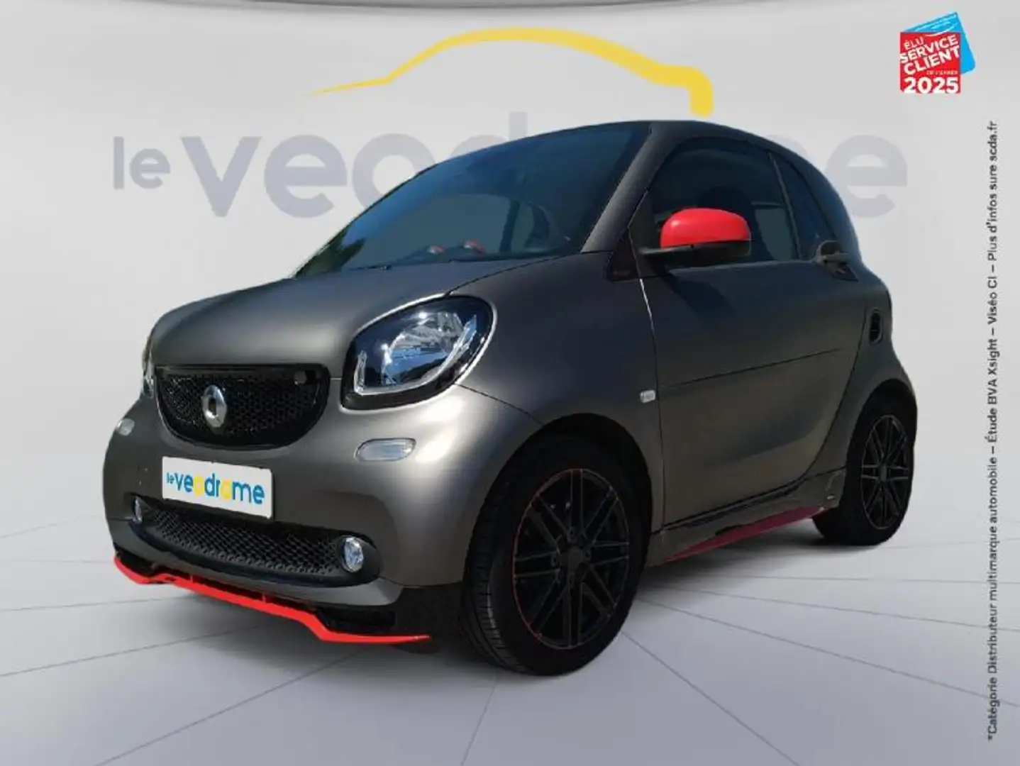 smart forTwo 109ch Brabus twinamic GPS Noir - 1