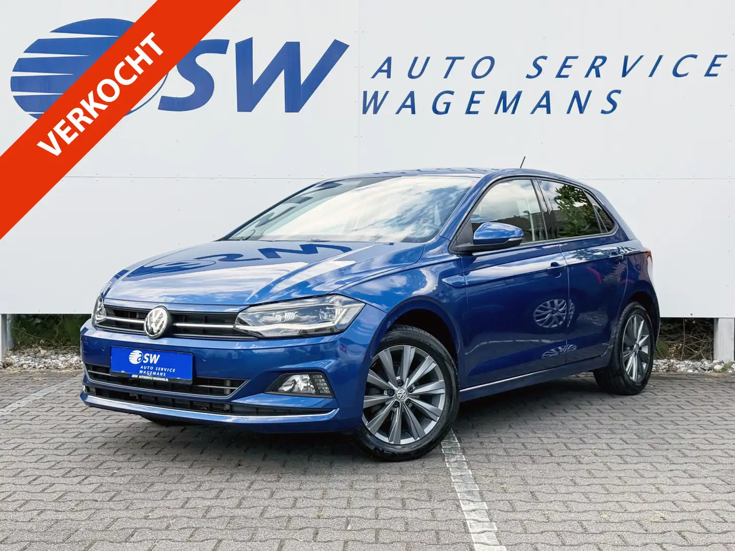 Volkswagen Polo 1.0 TSI Highline | ACC | LED | DAB | Dodehoek | PD Blu/Azzurro - 1