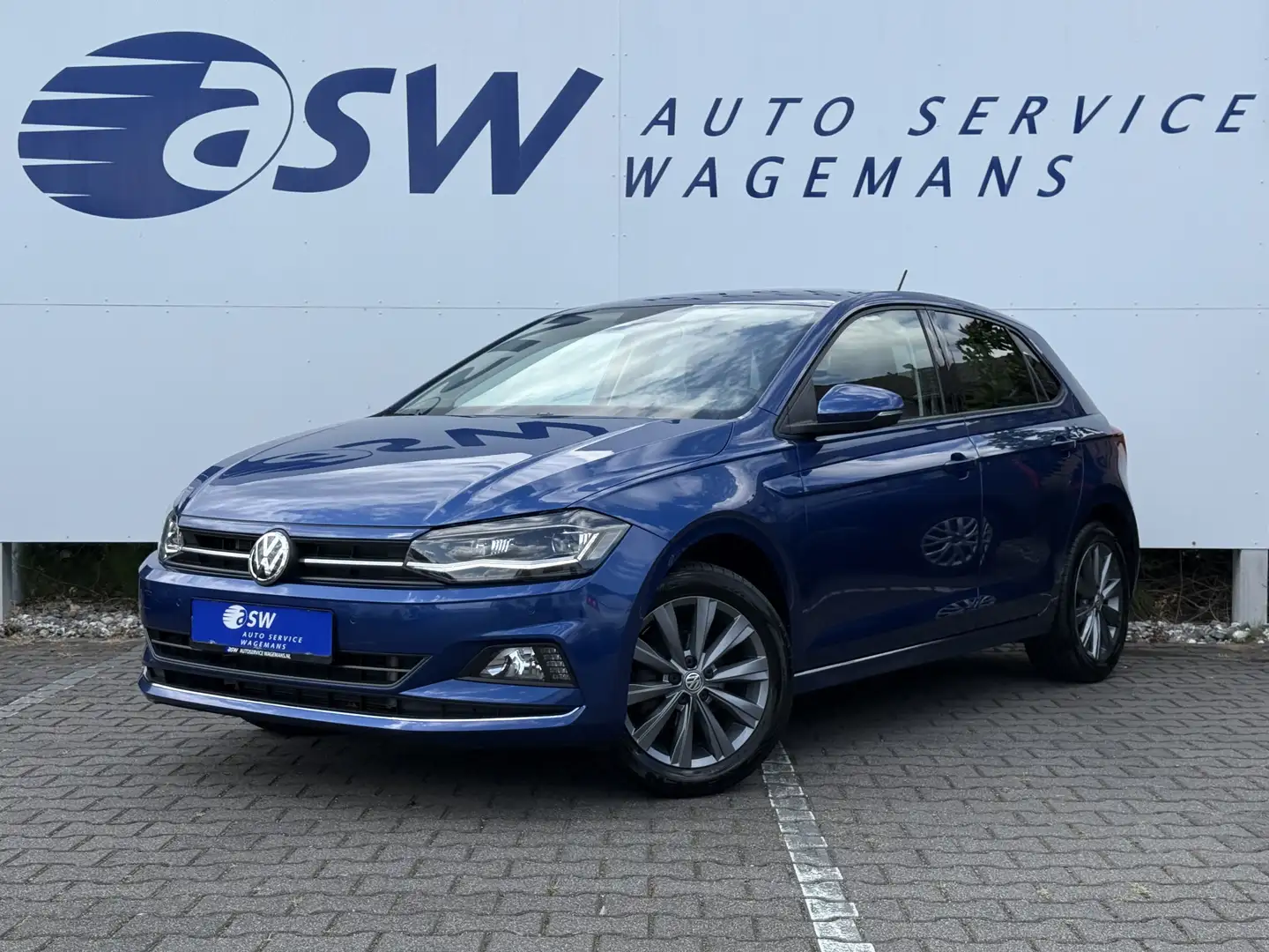 Volkswagen Polo 1.0 TSI Highline | ACC | LED | DAB | Dodehoek | PD Blauw - 1