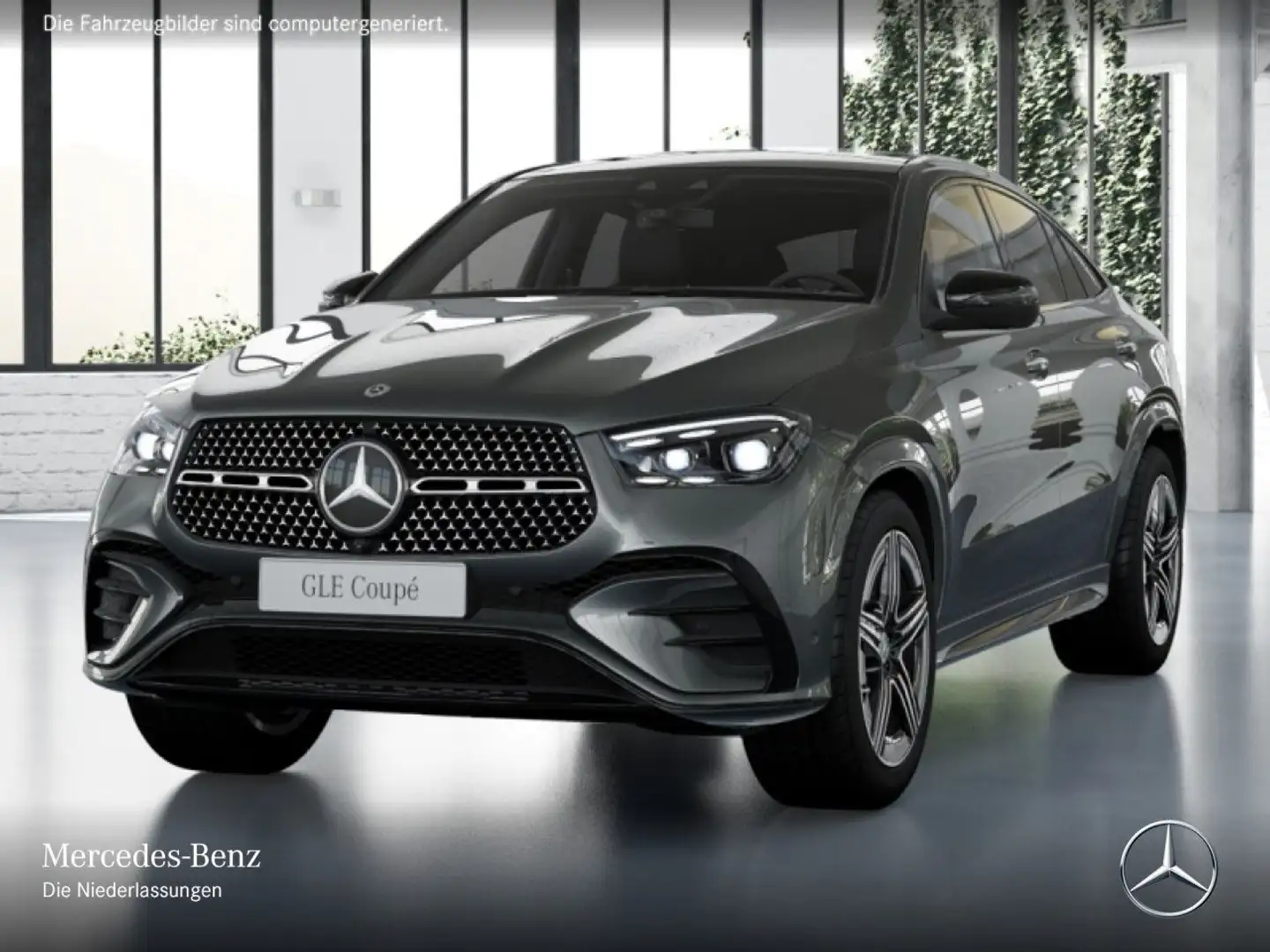 Mercedes-Benz GLE 450 d Coupé 4M AMG+NIGHT+PANO+360+AHK+SPUR+9G Grau - 2