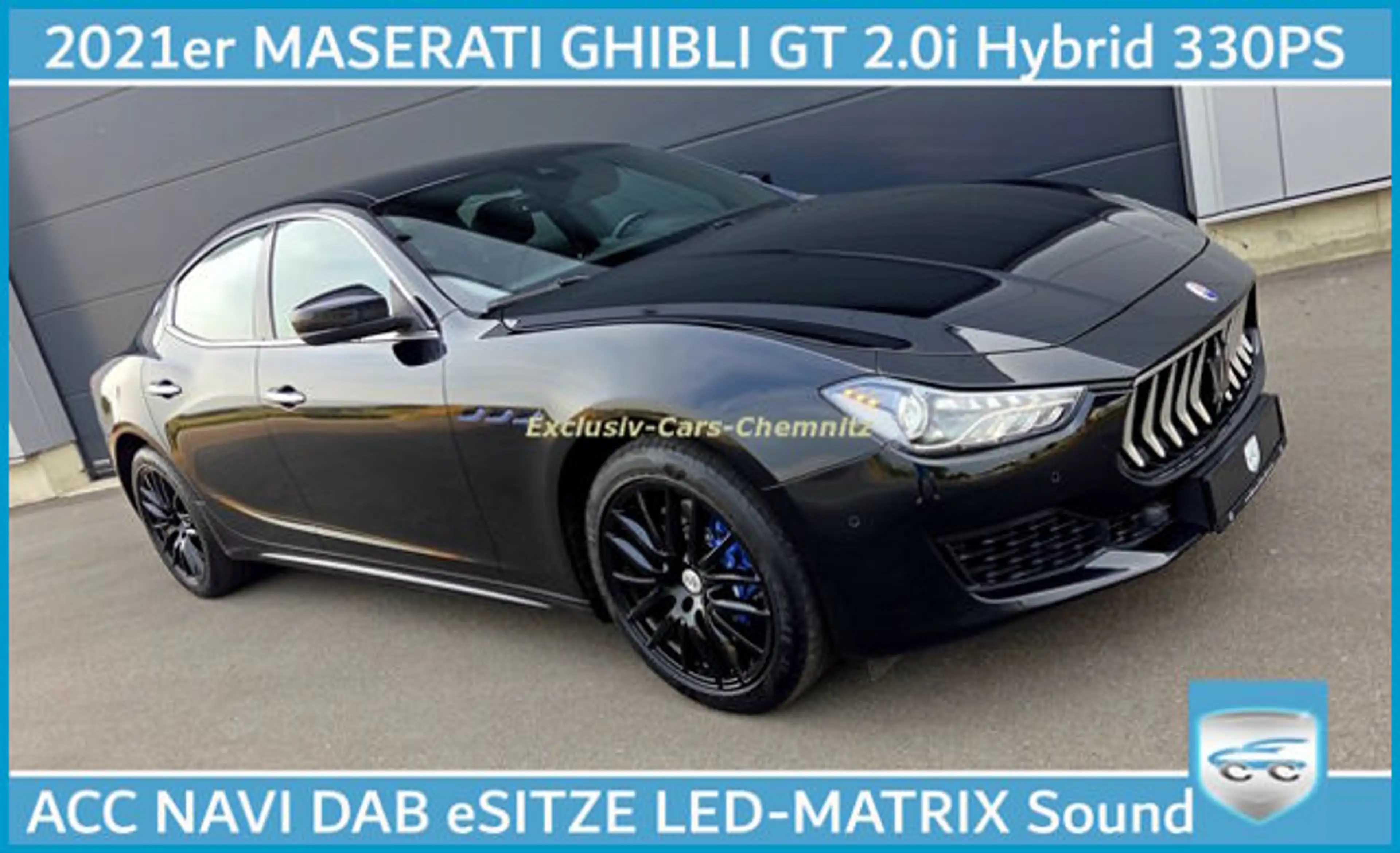 Maserati Ghibli GT 2.0 Hybrid 330PS ACC eSitze LEDER Hybrid