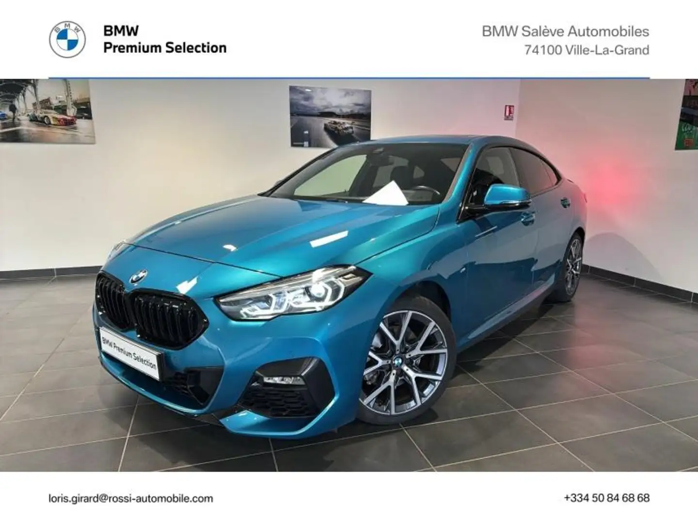 BMW 218 218iA 136ch M Sport DKG7 Bleu - 1