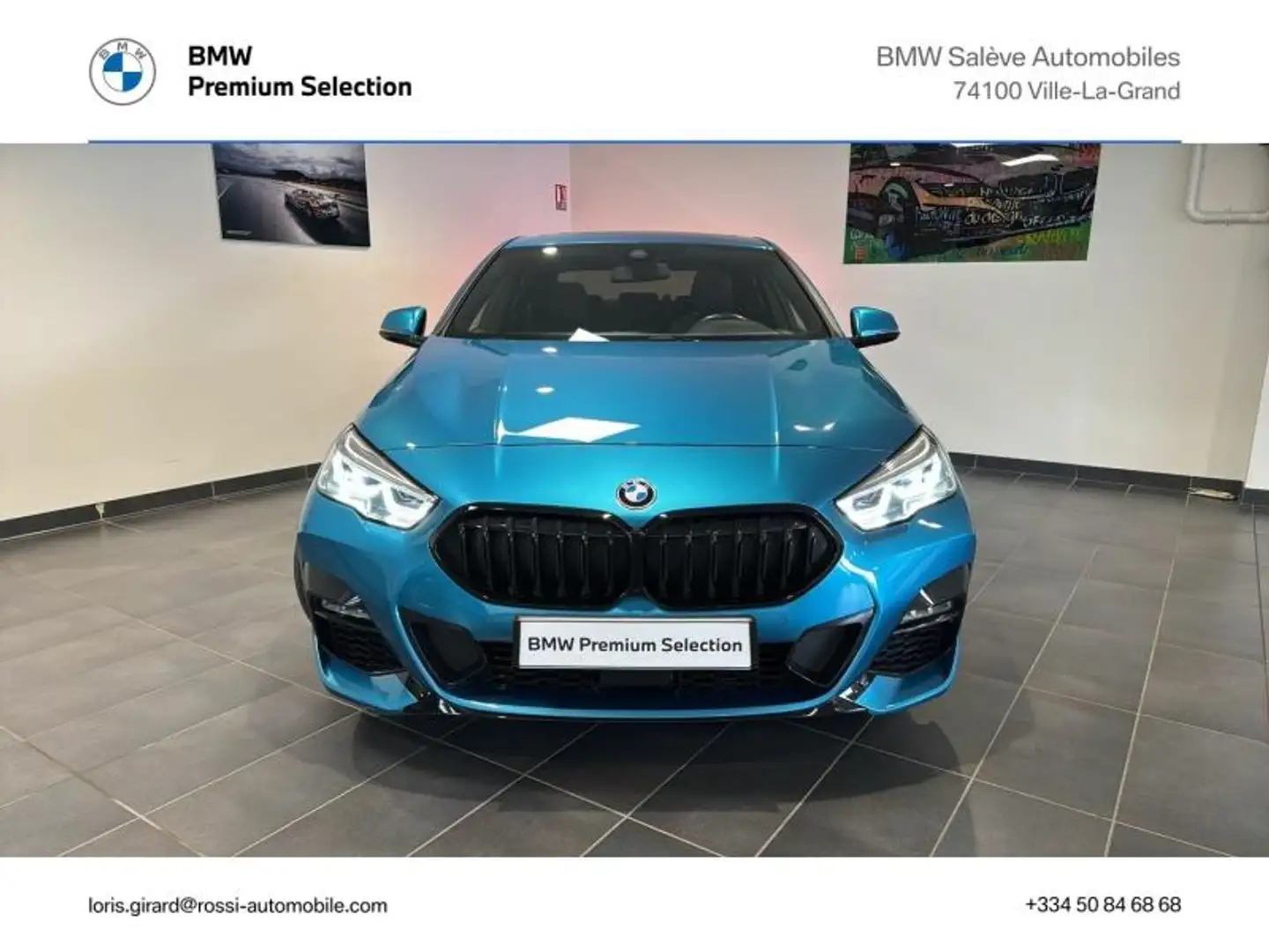 BMW 218 218iA 136ch M Sport DKG7 Bleu - 2