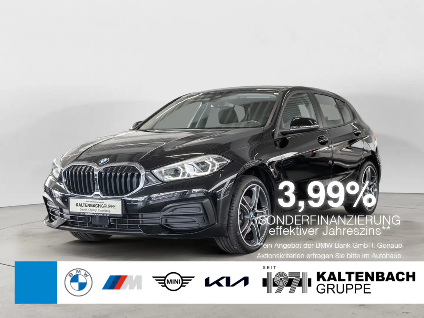 BMW 118 i Advantage LED W-LAN NAVI SITZHEIZUNG PDC Zwart - 1