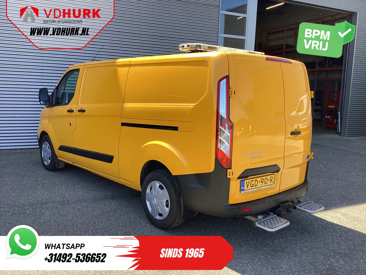 Ford Transit Custom 340 2.0 TDCI 130 pk L2 EXPORT ONLY Schuifdeur 2x/ Gelb - 2