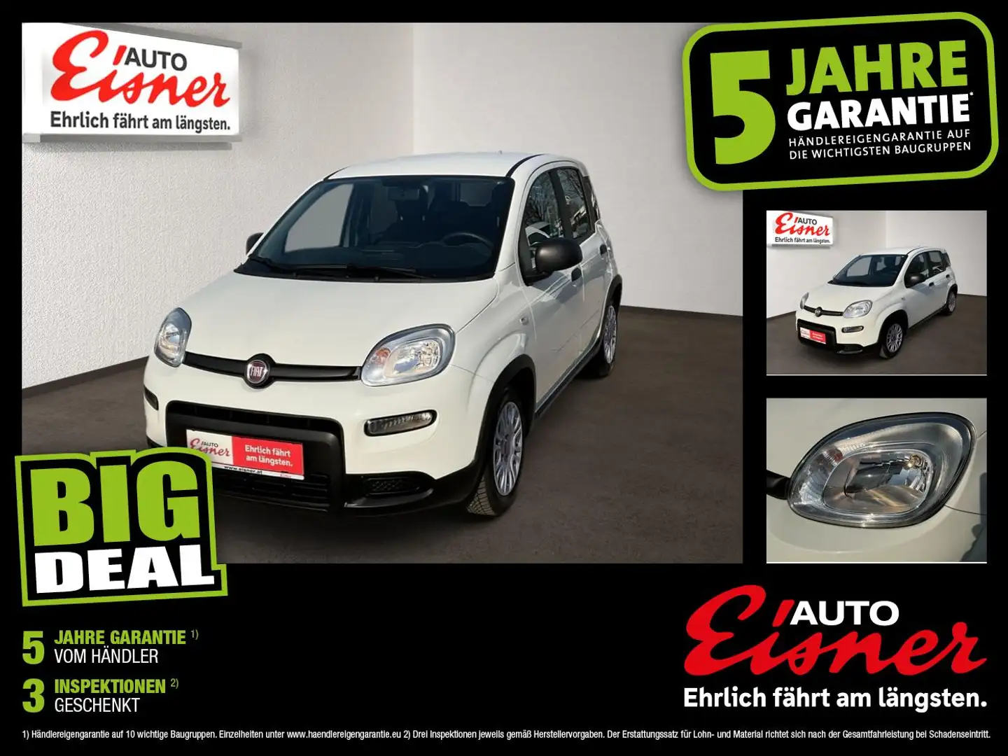 Fiat Panda FIREFLY HYBRID Kleinwagen Weiß - 1