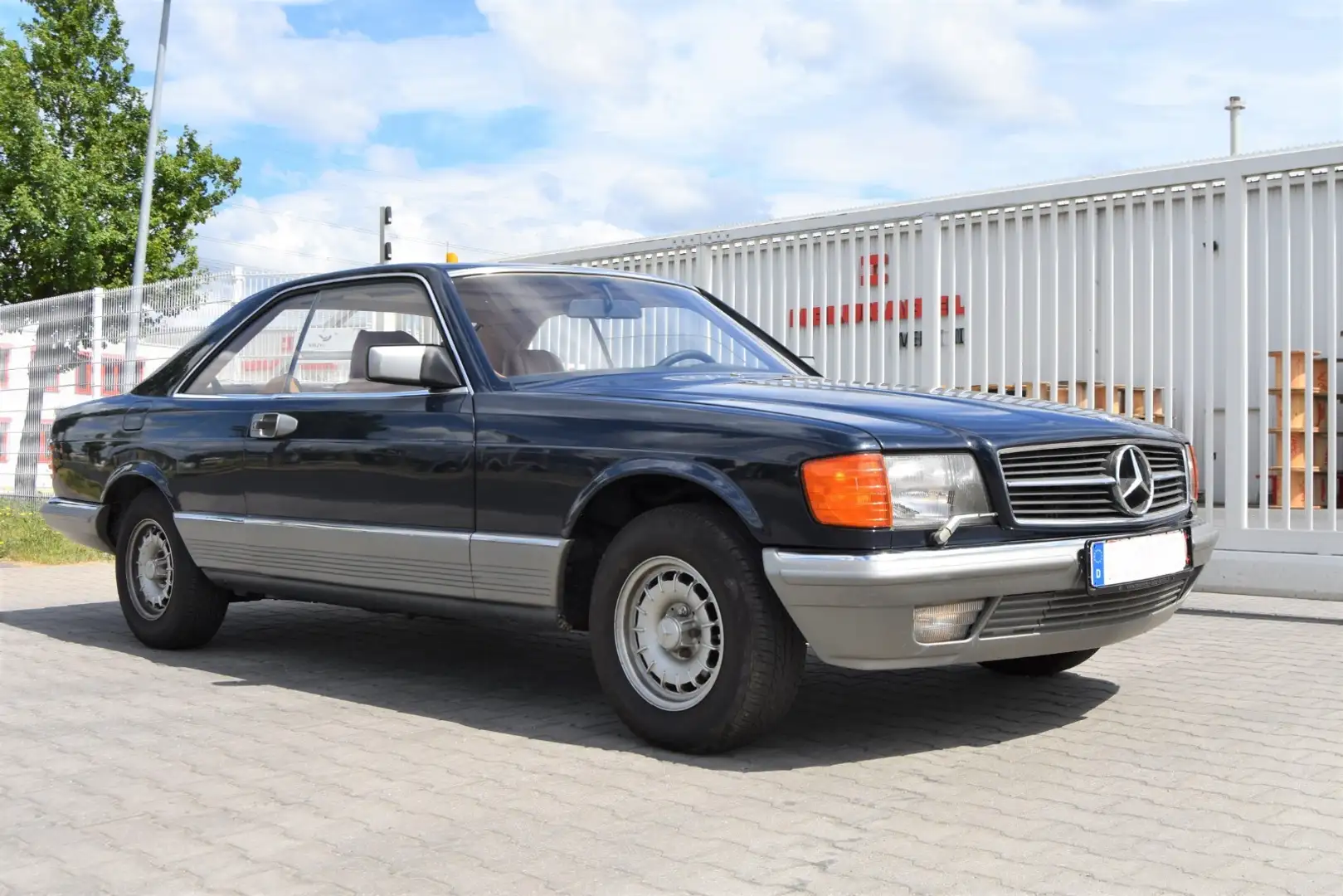 Mercedes-Benz 500 SEC 2.HAND + SCHECKHEFT+ KLIMA + NUR 139 TKM Blau - 2