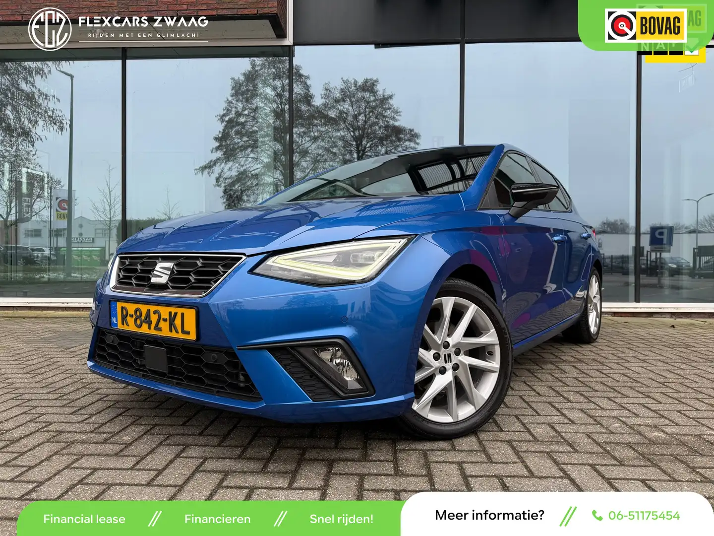 SEAT Ibiza 1.5 TSI 150pk Sport - Automaat - Media Apple/Andro Bleu - 1
