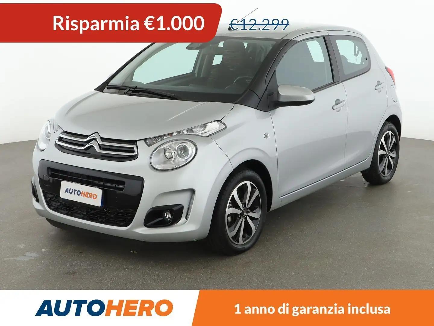 Citroen C1 1.0 VTi Shine 72 CV Argento - 1