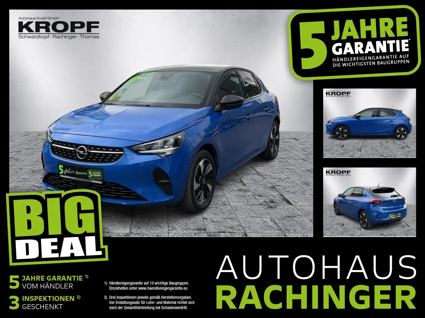 Opel Corsa F e **FLA SpurW KAM LED KlimaA LM** Blau - 1