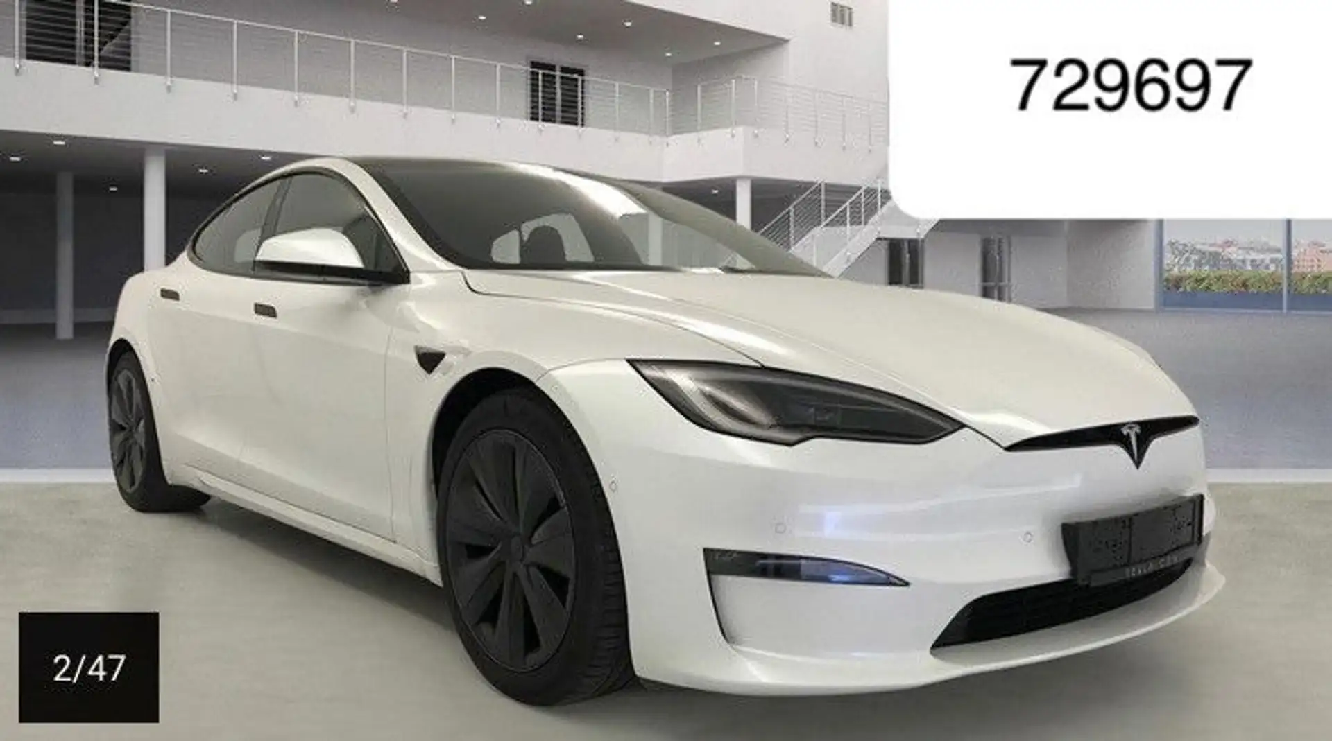 Tesla Model S Long Range Facelift LED 19" Pano Autop 3 Blanc - 1