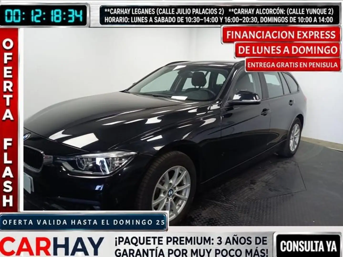 BMW 318 REEKS TOURING 318D (100 KW) 5D Negro - 1