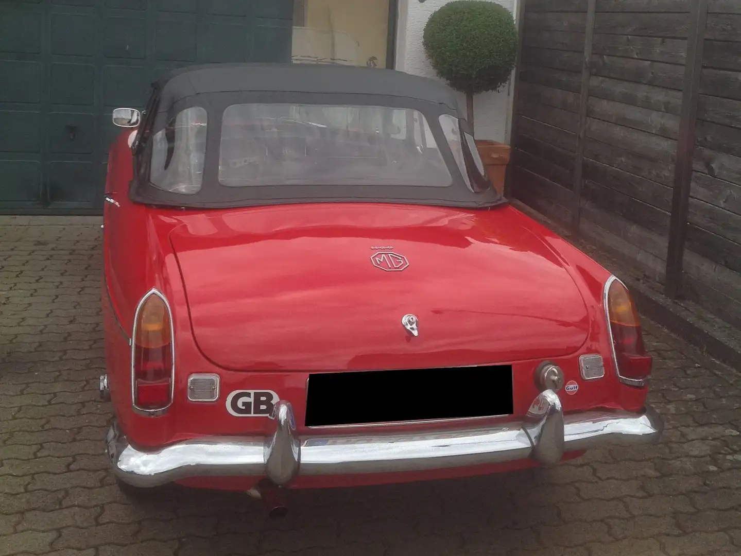 MG MGC Cabrio deutsches Fahrzeug original Pappbrief Rouge - 2