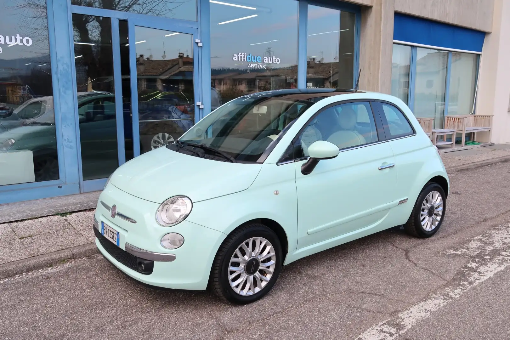Fiat 500 1.2 EasyPower Lounge GPL Bleu - 1