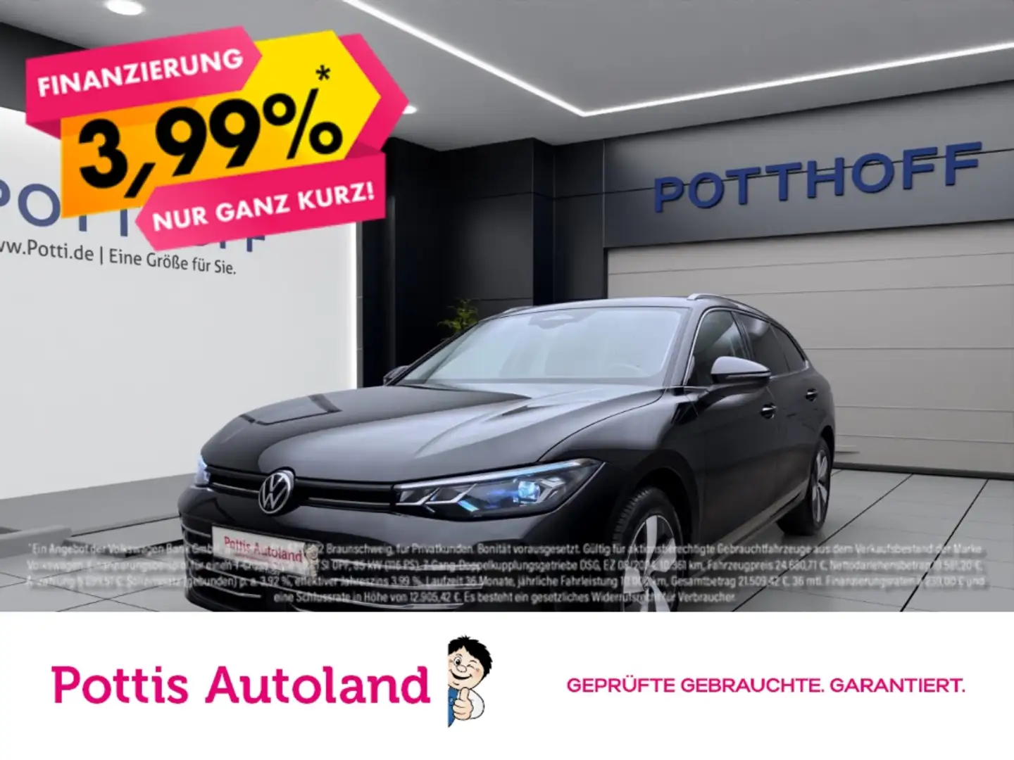 Volkswagen Passat Variant 1.5 eTSI DSG BUSINESS AHK NAVI KAMERA SITZHZG Schwarz - 1