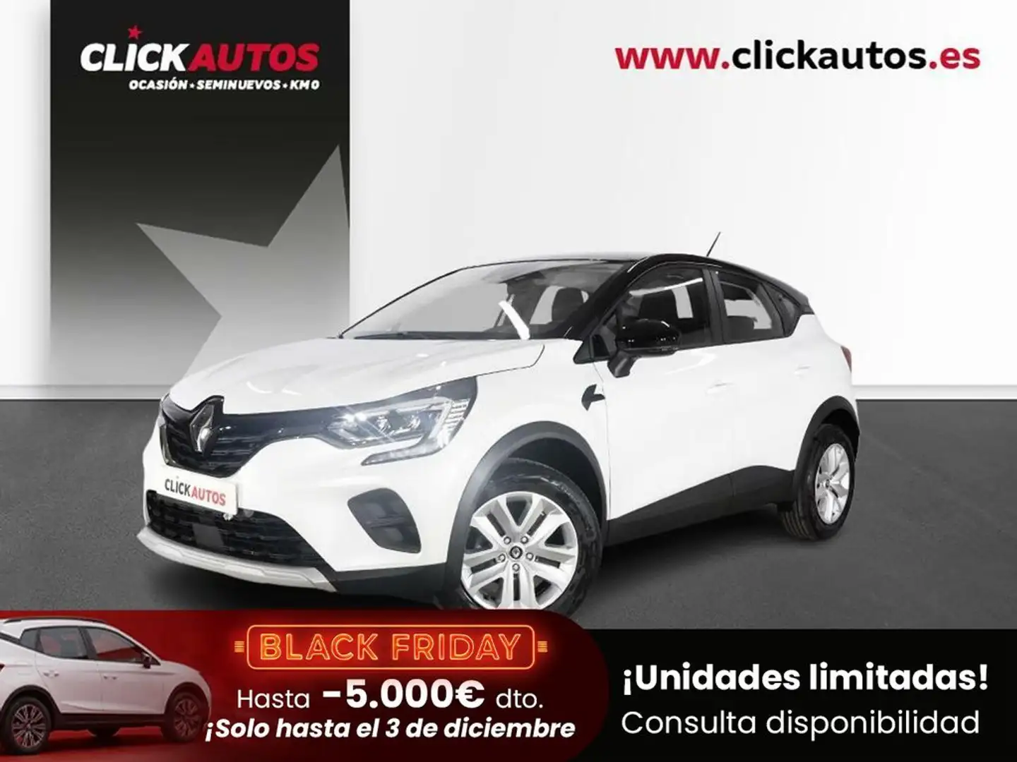 Renault Captur TCe Equilibre 67kW Blanc - 1