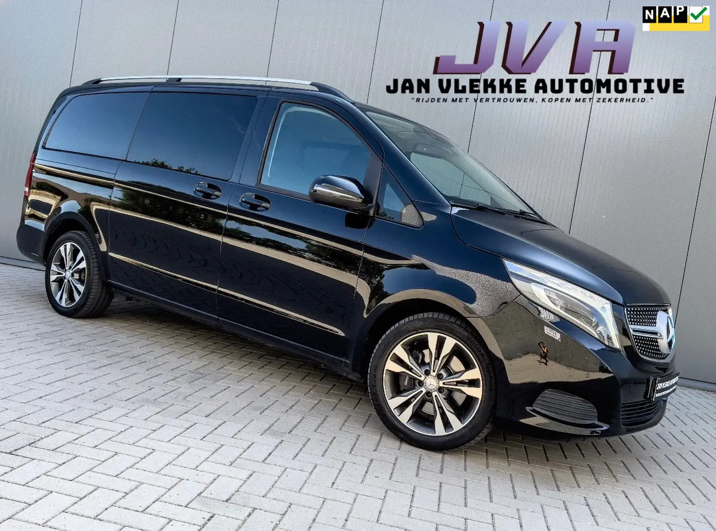 Mercedes-Benz V 250 250d Lang LED Diamond Grill Dodehoek Laneassist ex Zwart - 1