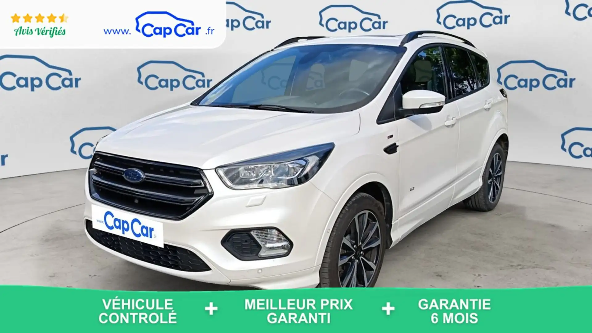 Ford Kuga II 2.0 TDCi 150 BVA6 4X4 ST Line - Automatique Toi Blanc - 1