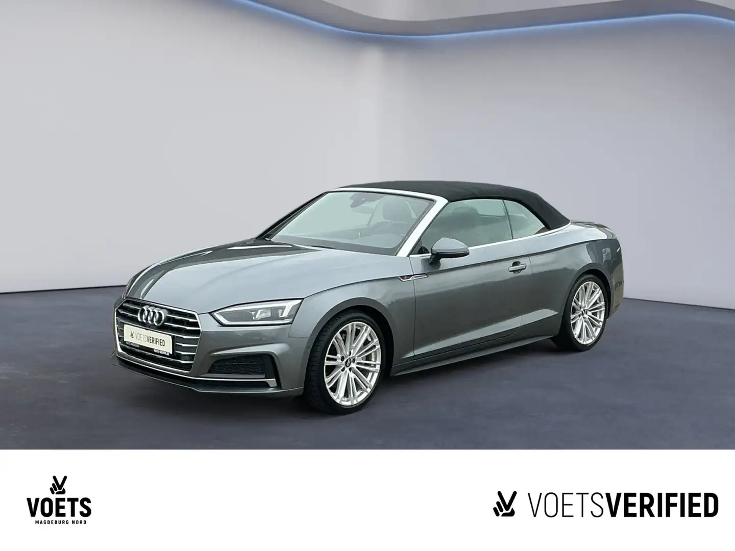 Audi A5 Cabriolet 2.0TFSI SPORT DSG S-Line+Navi+LED Gris - 1