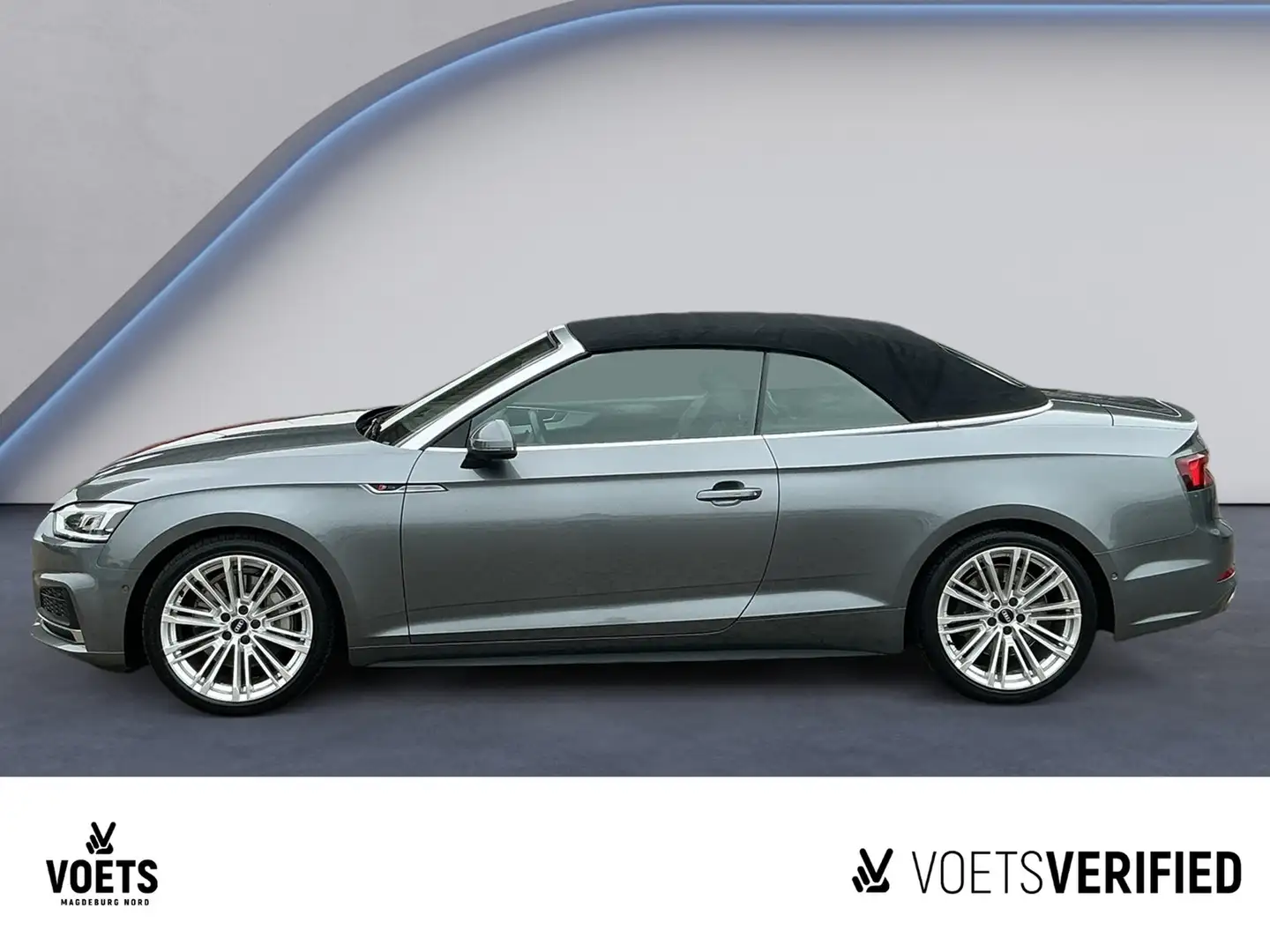 Audi A5 Cabriolet 2.0TFSI SPORT DSG S-Line+Navi+LED Gris - 2