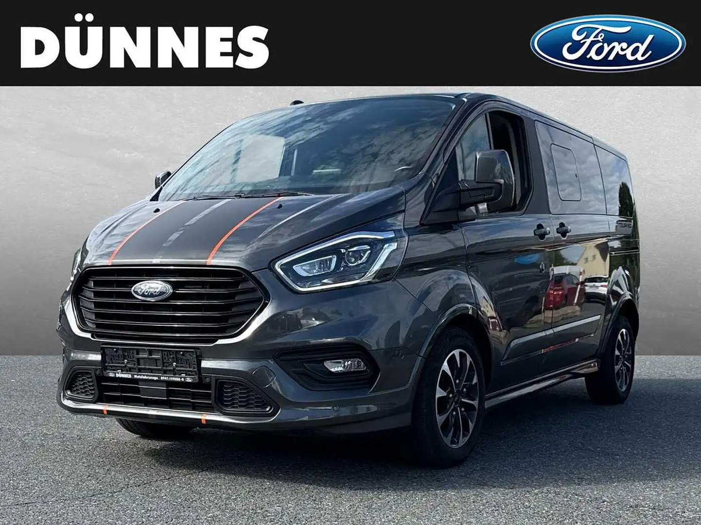 Ford Tourneo Custom 320 L1H1 VA Autm. Sport Grau - 1