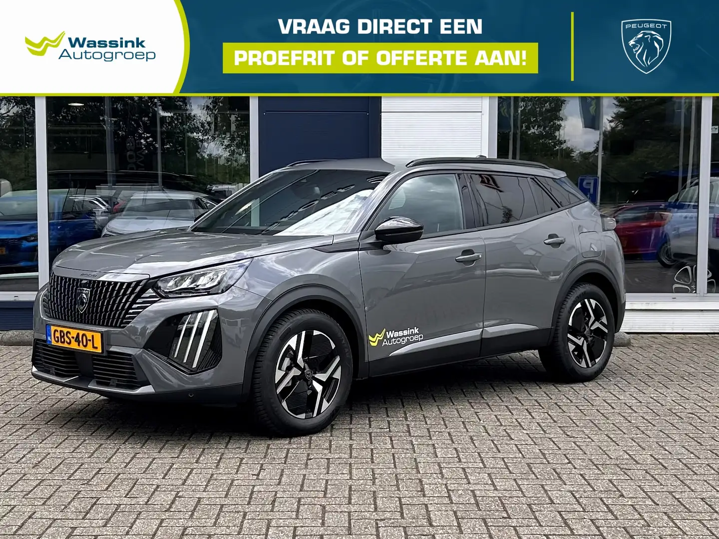 Peugeot 2008 1.2 PureTech 100pk Allure | Navigatie | Cruise con Grijs - 1