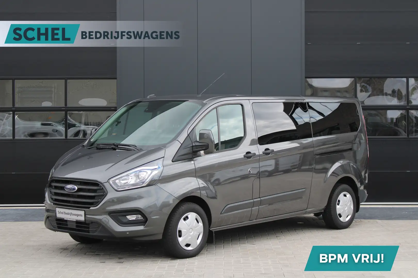 Ford Transit Custom 320 2.0 TDCI L2H1 Trend 130pk - 2x Schuifdeur - Ca Grijs - 1