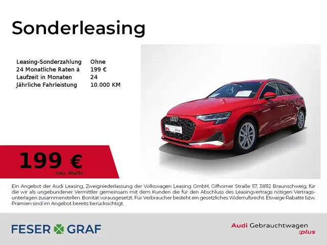 2025 Audi A3 in Red for sale