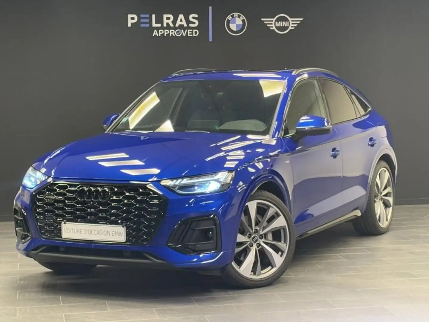 Audi Q5 55 TFSI e 367ch S line quattro S tronic 7 Bleu - 1