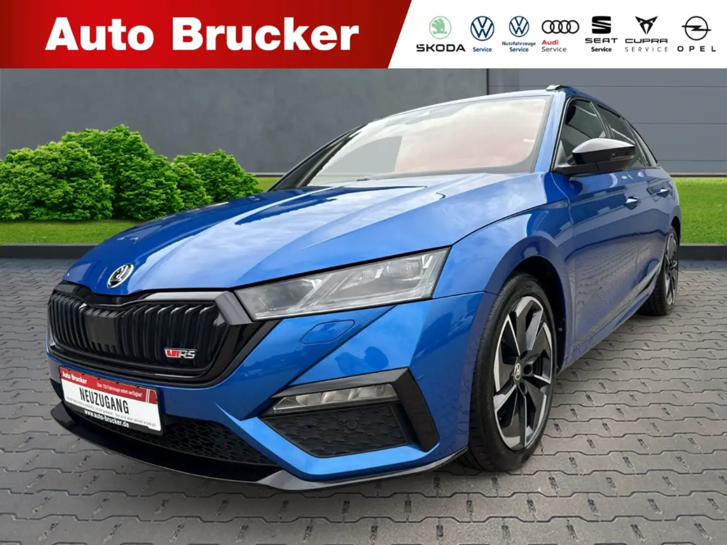 Skoda Octavia Combi RS 2.0 TDI+Anhängerkupplung+Navi+Alufelgen Blau - 1