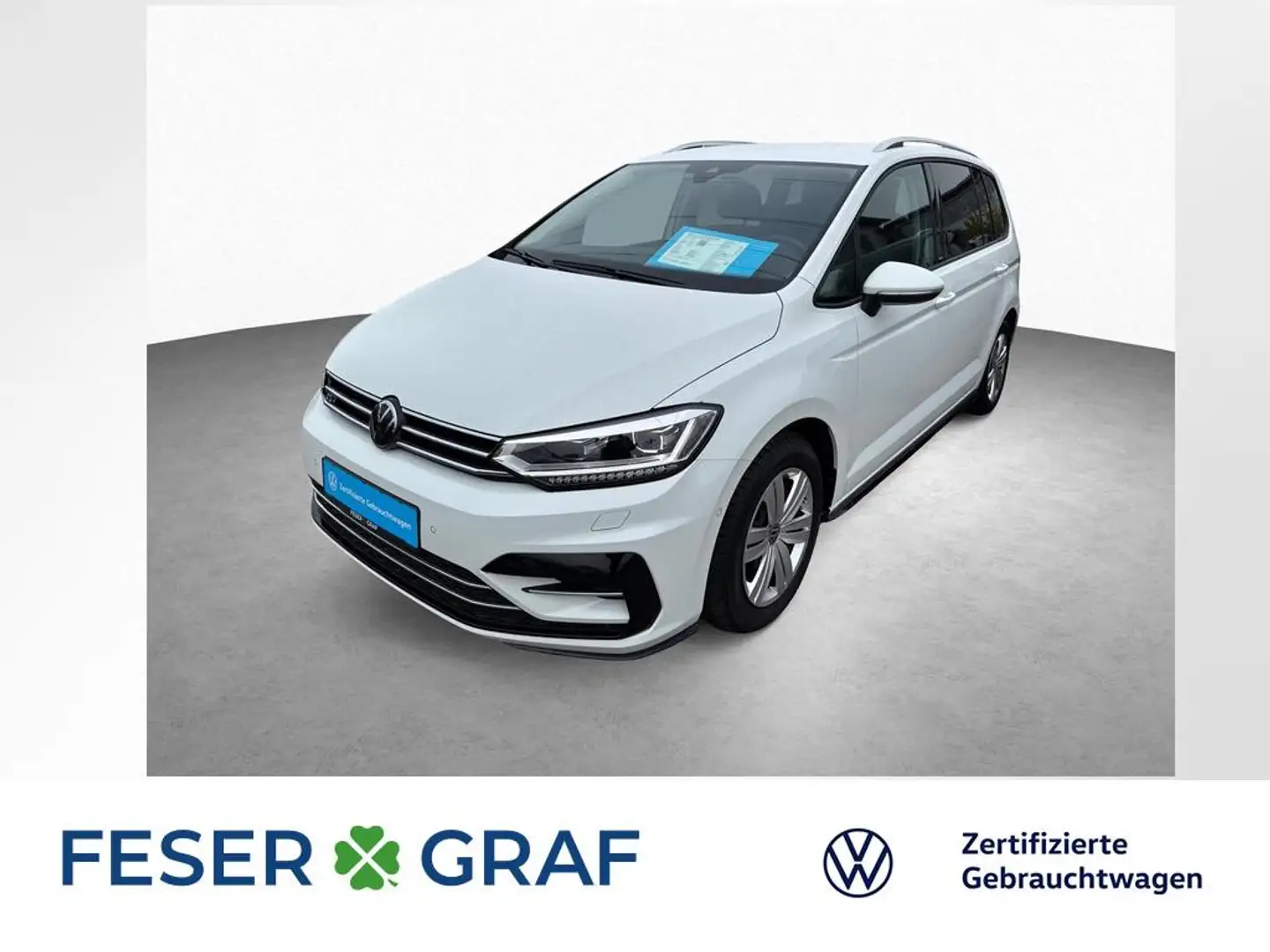 Volkswagen Touran 1.5 TSI DSG R-LINE LED KAM APP ACC NAVI Weiß - 1