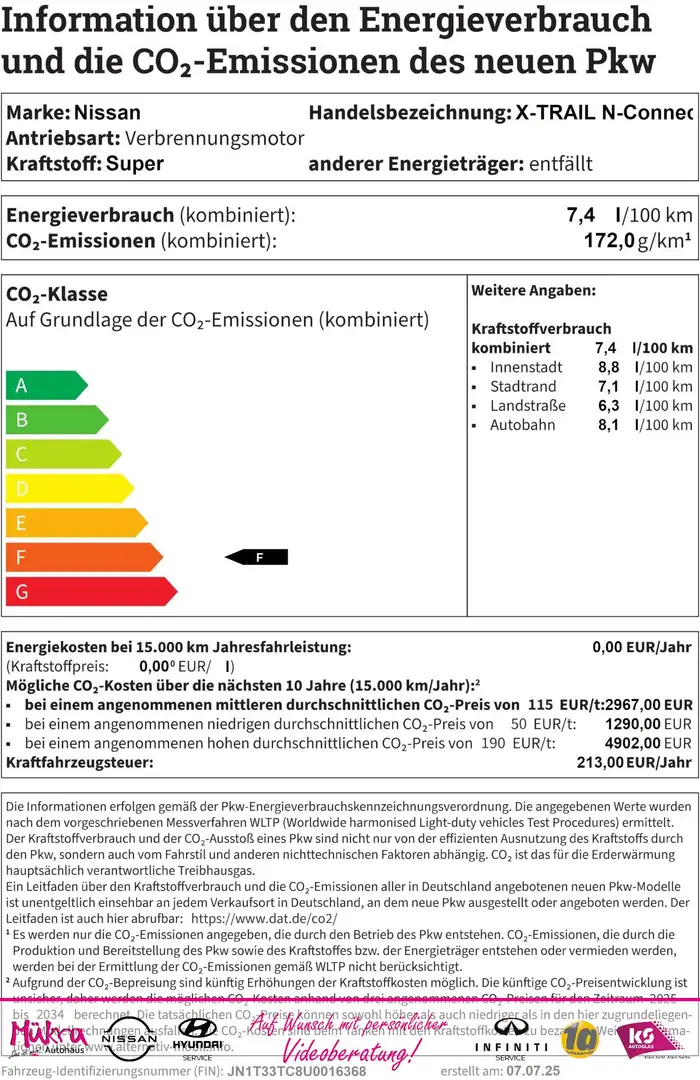 Nissan X-Trail N-Connecta 1.5 VC-T MHEV 163 PS Navi Leder Weiß - 1